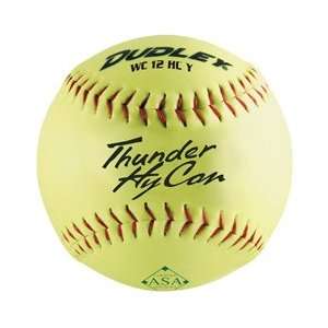 Dudley ASA Thunder Hycon 12 Slow Pitch Softball   Composite Cover 