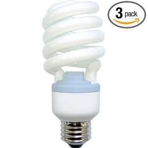  GE 75408 3 26 Watt CFL Spiral Reveal Light Bulb, 100 Watt 