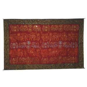  Silk Thread Embroidered Golden Zari & Sequins Cotton 