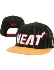 Adidas Miami Heat Pinstripe Snapback Hat