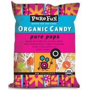 Pure Fun Pure Pops Organic Lollipops, 4.5 oz.  Grocery 