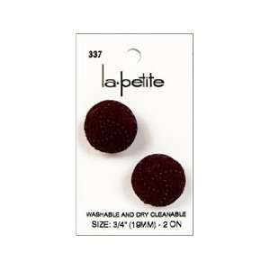  LaPetite Buttons 3/4 Shank Burgundy 2pc Arts, Crafts 