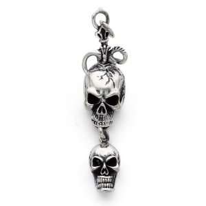  Sterling Silver Skull Pendant Jewelry