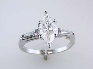   Antique 1.75ct Diamond Platinum Art Deco Engagement Wedding Ring