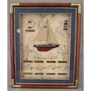  Boat and Knots Shadowbox