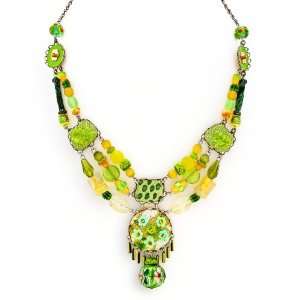 Ayala Bar Fabrics Necklace   The Hip Collection   in Luscious Lime 