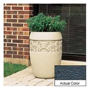   Round Planter   Weatherstone Charcoal 18x25 Patio, Lawn & Garden