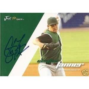  Clayton Tanner Signed 2008 Just Minors Card SF Giants 