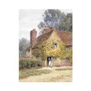  A Cottage at Denham, Buckinghamshire by Helen Allingham 