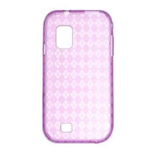   Flexible TPU Skin Case   Hot Pink Check Cell Phones & Accessories