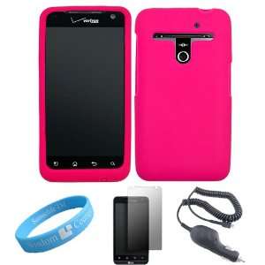 Durable Hot Pink Flexi Silicone back Cover Skin Mobile Protector Case 