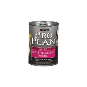  Purina Pro Plan Canned Dog Food Beef and Vegetable 13 oz 