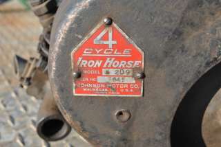 Original Johnson Motor Co Iron Horse 1 Cylinder Air Cooled Hit Miss 
