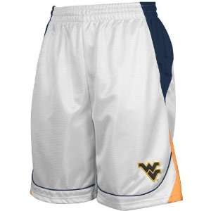   West Virginia Mountaineers White Courtside Shorts