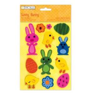   Paper Company, 2010076, Sunny Bunny Felt Stickers Arts, Crafts