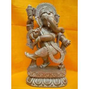  Ganesh Idol Altar Statue Dancing Ganesha Hindu God Stone 