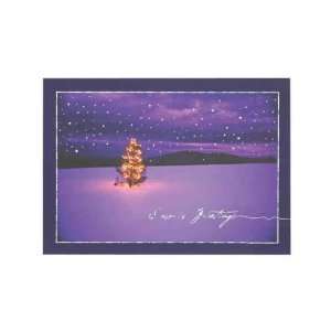   and Name   Holiday card with magical snowfall design.