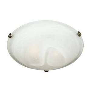  Kenroy Home Aero Flush Mount with 2 Lights With Nickel 