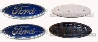 NEW FORD LOGO OVAL FRONT GRILL + REAR TAILGATE EMBLEM BADGE 