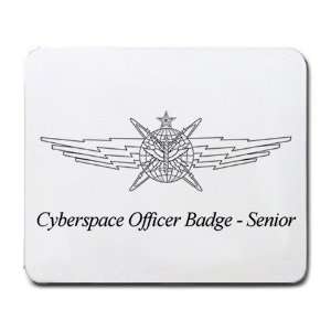  Cyberspace Officer Badge Senior Mouse Pad