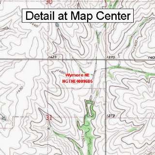  USGS Topographic Quadrangle Map   Wymore NE, Nebraska 