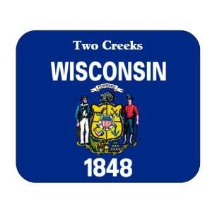  US State Flag   Two Creeks, Wisconsin (WI) Mouse Pad 