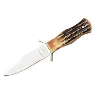 Bear & Son Cutlery 588 Ninja Fixed Blade Knife with India Stag Bone 