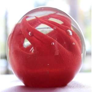  Crimson Red Crystal Ball 