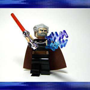NEW☆ Lego Star Wars Count Dooku Minifig W/ Force Bolt  