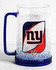 NEW YORK GIANTS   NFL Crystal Freezer Mug 16 oz   NEW