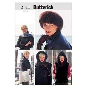  Butterick Patterns B3311 Misses Vest, Headwrap, Headband 