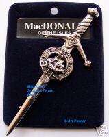 MacDonald of the Isles Clan Crest Kilt pin Scottish  