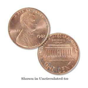  Scarce Zinc 1982 Large Date Lincoln Cent    RED 