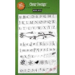 Bird Branch Alphabet Clear Unmounted Rubber Stamp Set (CL138)