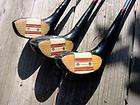 Vintage JERRY BARBER PERSONAL Wood Clubs #1,3,4