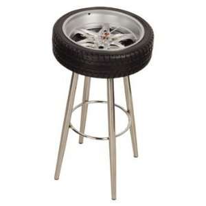  Tire Stool with Clock