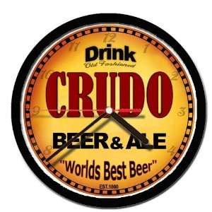  CRUDO beer and ale cerveza wall clock 