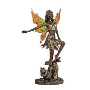   Garden Fairy Statue Collection Fairy with Squirrel