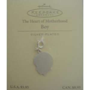 Hallmark Keepsake Ornament The Heart of Motherhood Boy Silver Plated 