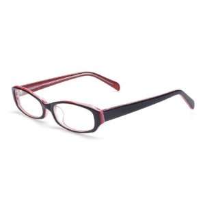  HT058 prescription eyeglasses (Black/Red) Health 