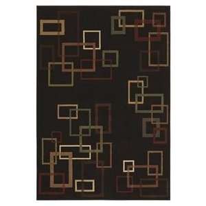 Shaw Inspired Design Cubist Black 17500 Contemporary 22 x 33 Area 