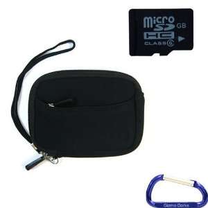  Soft Neoprene Zipper Case (Black) and 8 GB microSD Memory card (SD 