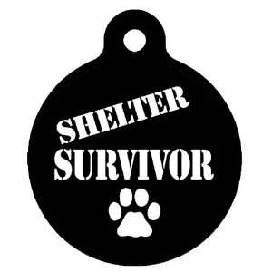  Dog Tag Art Custom Pet ID Tag for Dogs   Shelter Survivor 