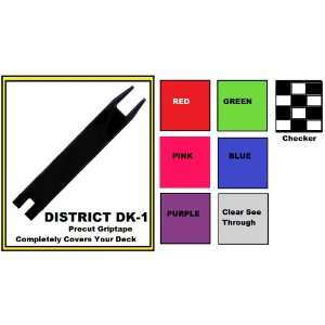  District Scoooter Deck DK 1 Precut Griptape BLACK 