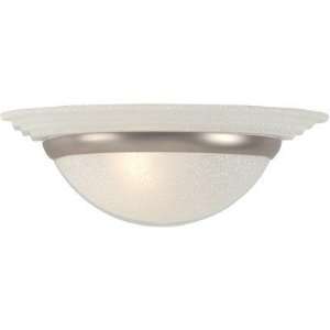 Wall Scone Lamp with Satin Steel Ring Accent   Bright Zone 