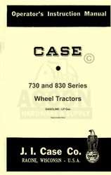Case 730 830 742 842 743 843 Tractor Operators Manual  