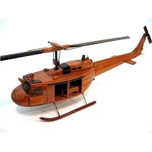  UH 1 Huey Iroquois Wood Helicopter Model
