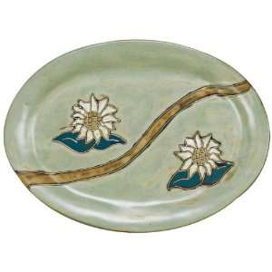MARA STONEWARE COLLECTION   13 Oval Serving Platter Collectible Plate 