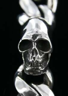 King Baby Studios Skull Wallet Chain Dragon Hook SILVER  