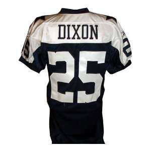  Tony Dixon #25 Cowboys Game Issued Navy Throwback Jersey 
